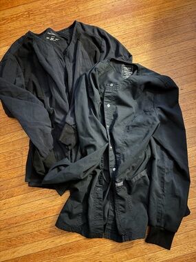 Cherokee Black Lightweight Women's Scrub Jacket Duo